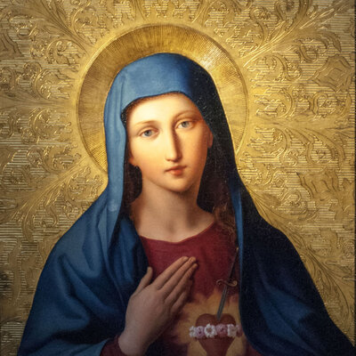 Immaculate Heart of Mary — devotional painting